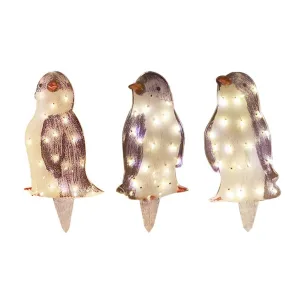 Solar Powered Outdoor 3D Penguin Holiday Decorative Light