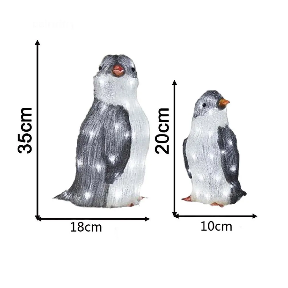 Solar Powered Outdoor 3D Penguin Holiday Decorative Light