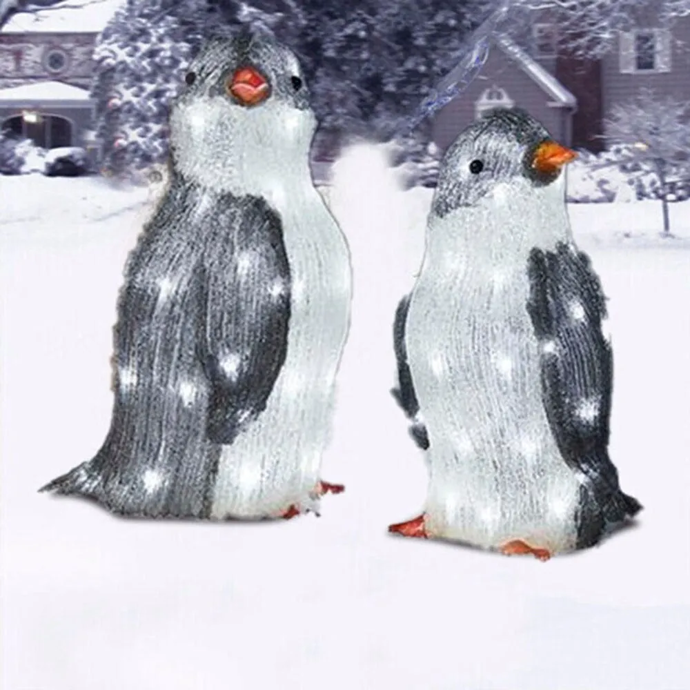 Solar Powered Outdoor 3D Penguin Holiday Decorative Light