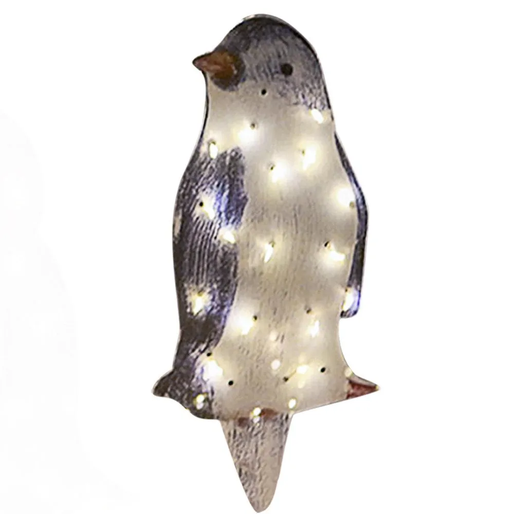 Solar Powered Outdoor 3D Penguin Holiday Decorative Light