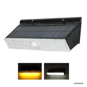 Solar Sensor Lamp For Home, Garden, Outdoor Led Security Wall Lamp with Motion Sensor (Waterproof , Cool & Warm)(Renewed)