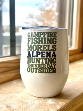 TNT324 Alpena Words Wine Mug