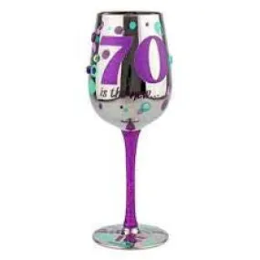 TOP SHELF WINE GLASS 70 IS THE NEW