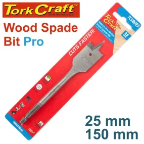 Tork Craft Spade Bit Pro Series 25Mm X 150Mm