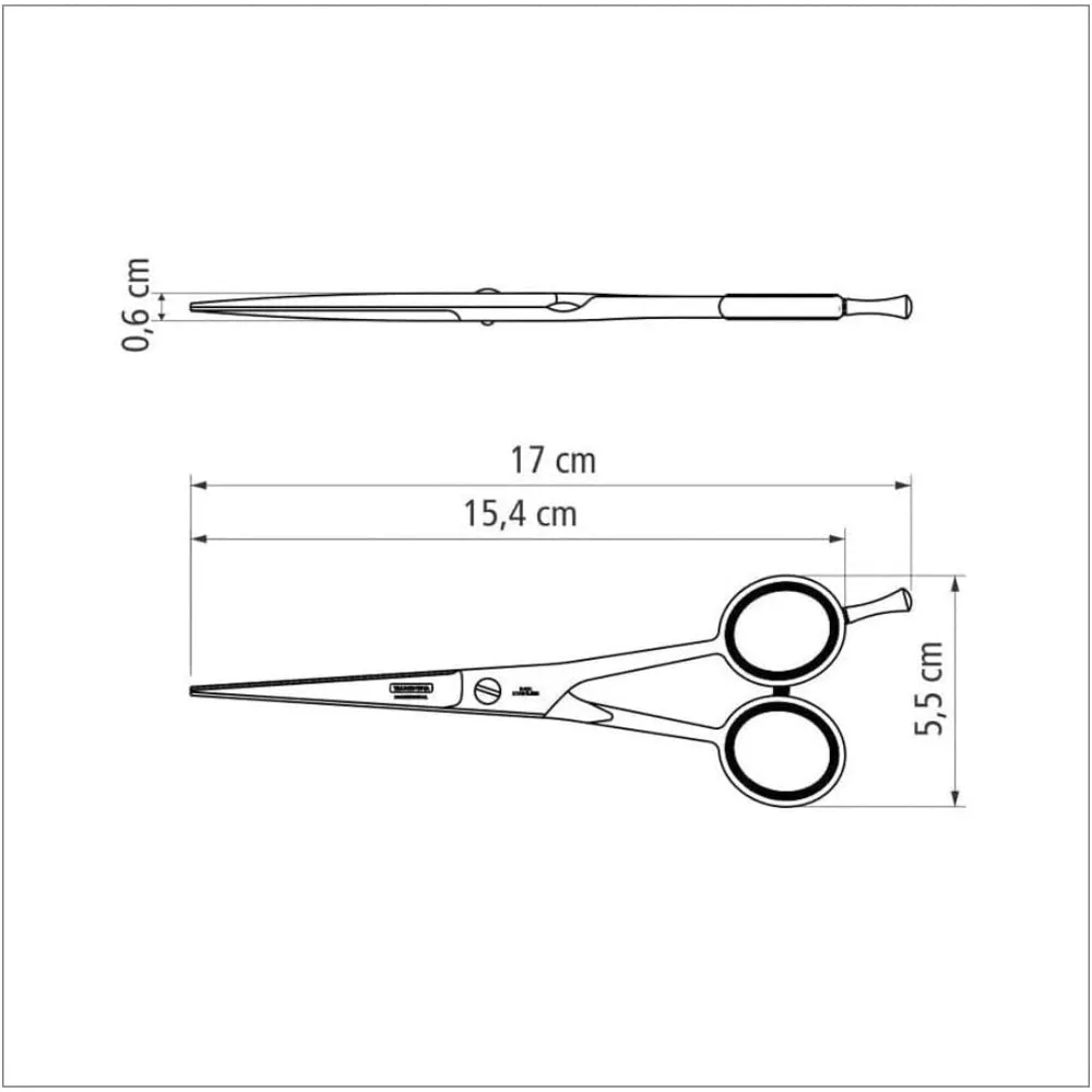 Tramontina Brazil  Professional 6 Inches Stainless Steel Hair Shears with Laser-cut Edge