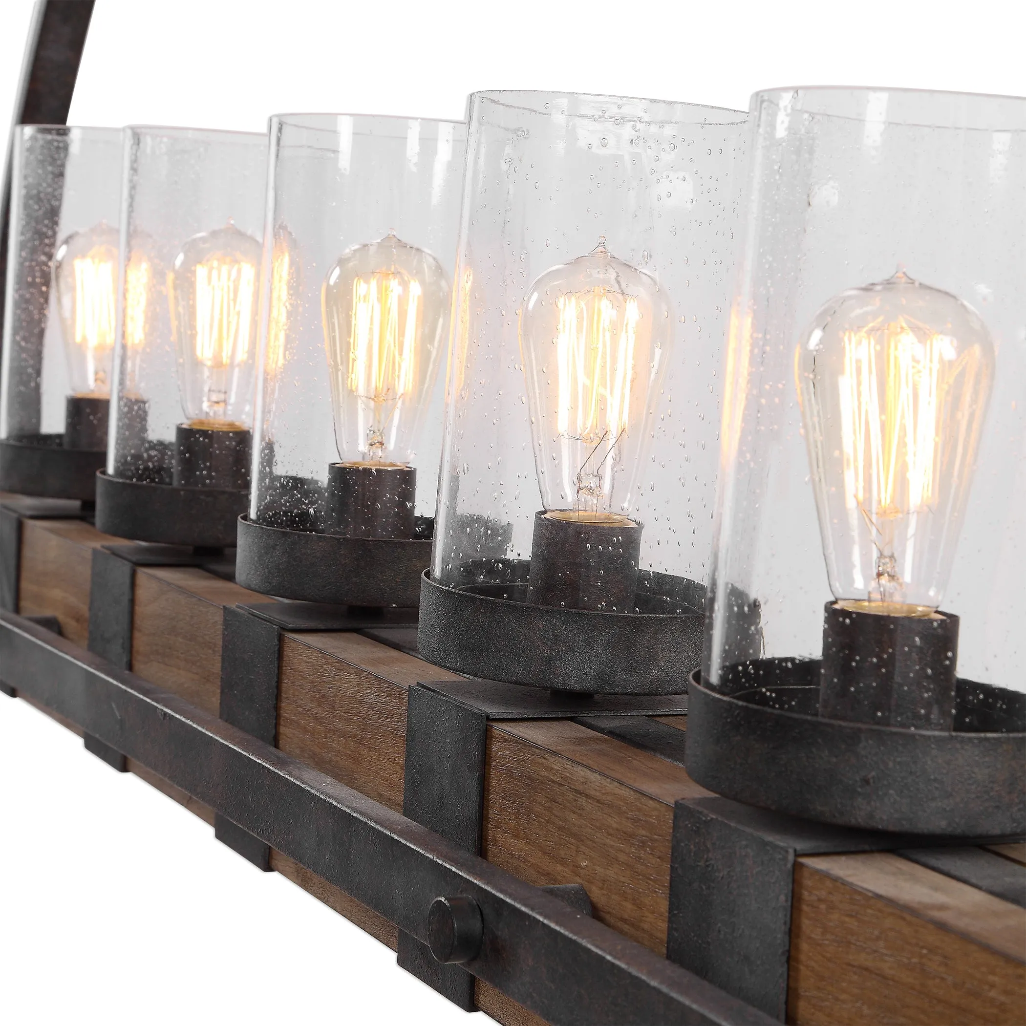 Uttermost Atwood 5 Light Rustic Linear Chandelier