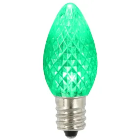 Vickerman C7 Led Green Faceted Replacement Bulb, Package Of 25