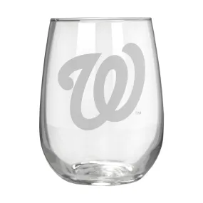 Washington Nationals 17 oz. Stemless Wine Glass