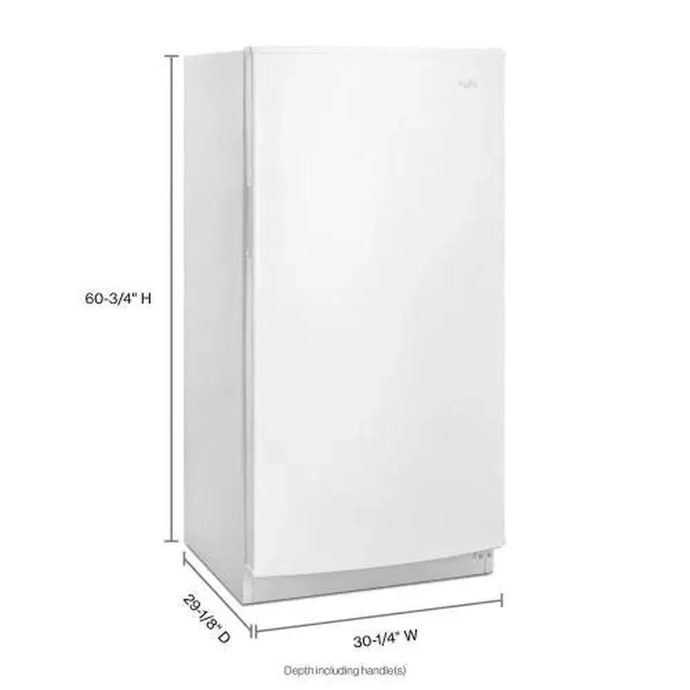 Whirlpool 15.7 cu ft Frost-free Upright Freezer WZF34X16DW