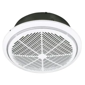 Whisper High Velocity Round Exhaust Fan Large in White