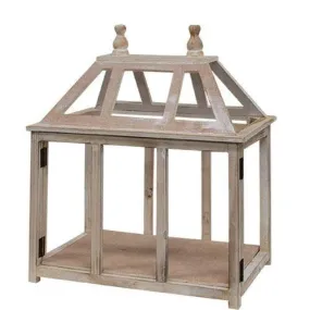 Wood Frame House Lantern (2 Box Assembly)